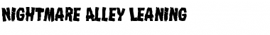 Download Nightmare Alley Leaning Font Download Nightmare Alley Leaning Font
