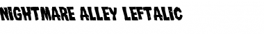 Download Nightmare Alley Leftalic Font Download Nightmare Alley Leftalic Font