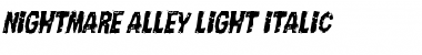 Download Nightmare Alley Light Italic Font Download Nightmare Alley Light Italic Font