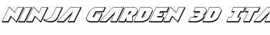 Download Ninja Garden 3D Italic Font Download Ninja Garden 3D Italic Font