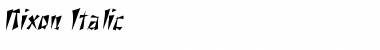 Download Nixon Italic Font Download Nixon Italic Font