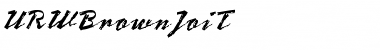 Download URWBrownJoiT Font Download URWBrownJoiT Font