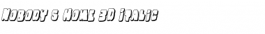 Download Nobody's Home 3D Italic Font Download Nobody's Home 3D Italic Font