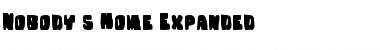 Download Nobody's Home Expanded Font Download Nobody's Home Expanded Font