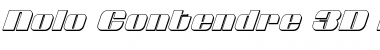 Download Nolo Contendre 3D Italic Font Download Nolo Contendre 3D Italic Font