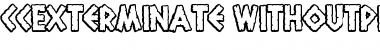 Download CCExterminate Font Download CCExterminate Font