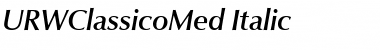 Download URWClassicoMed Font Download URWClassicoMed Font