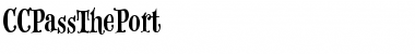 Download CCPassThePort Font Download CCPassThePort Font