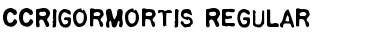 Download CCRigorMortis Font Download CCRigorMortis Font