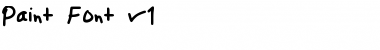 Download Paint_Font_v1 Font Download Paint_Font_v1 Font