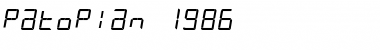 Download Patopian 1986 Font Download Patopian 1986 Font