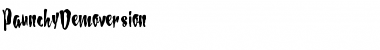 Download PaunchyDemoversion Font Download PaunchyDemoversion Font