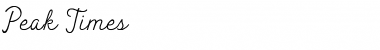 Download Peak Times Font Download Peak Times Font