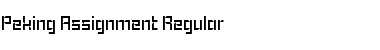 Download Peking Assignment Font Download Peking Assignment Font
