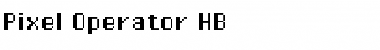 Download Pixel Operator HB Font Download Pixel Operator HB Font