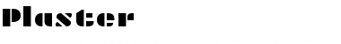 Download Plaster Font Download Plaster Font