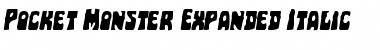 Download Pocket Monster Expanded Italic Font Download Pocket Monster Expanded Italic Font