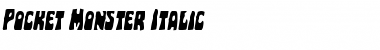 Download Pocket Monster Italic Font Download Pocket Monster Italic Font