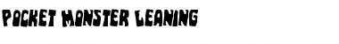 Download Pocket Monster Leaning Font Download Pocket Monster Leaning Font