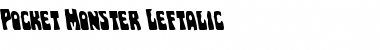 Download Pocket Monster Leftalic Font Download Pocket Monster Leftalic Font