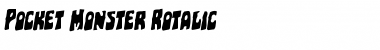 Download Pocket Monster Rotalic Font Download Pocket Monster Rotalic Font