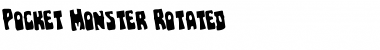 Download Pocket Monster Rotated Font Download Pocket Monster Rotated Font