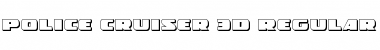 Download Police Cruiser 3D Font Download Police Cruiser 3D Font
