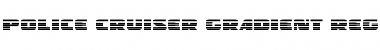 Download Police Cruiser Gradient Font Download Police Cruiser Gradient Font