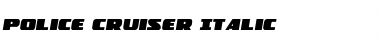 Download Police Cruiser Italic Font Download Police Cruiser Italic Font