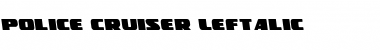 Download Police Cruiser Leftalic Font Download Police Cruiser Leftalic Font