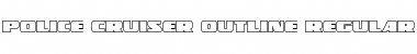 Download Police Cruiser Outline Font Download Police Cruiser Outline Font