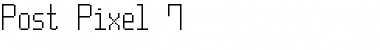 Download Post Pixel-7 Font Download Post Pixel-7 Font
