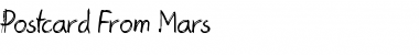 Download Postcard From Mars Font Download Postcard From Mars Font
