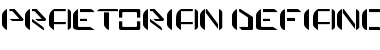 Download praetorian defiance Font Download praetorian defiance Font