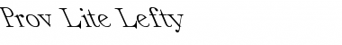Download Prov Lite Lefty Font Download Prov Lite Lefty Font