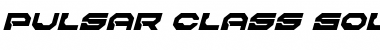 Download Pulsar Class Solid Italic Font Download Pulsar Class Solid Italic Font