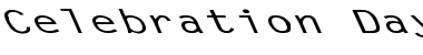 Download Celebration Day 1 Font Download Celebration Day 1 Font
