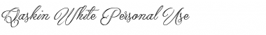 Download Qaskin White Personal Use Font Download Qaskin White Personal Use Font