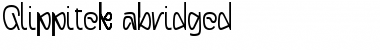 Download qlippitek abridged Font Download qlippitek abridged Font