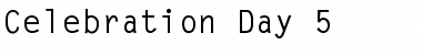Download Celebration Day 5 Font Download Celebration Day 5 Font