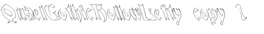 Download QuaelGothicHollowLefty Font Download QuaelGothicHollowLefty Font