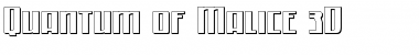 Download Quantum of Malice 3D Font Download Quantum of Malice 3D Font