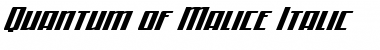 Download Quantum of Malice Italic Font Download Quantum of Malice Italic Font