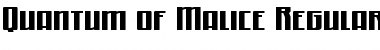 Download Quantum of Malice Font Download Quantum of Malice Font