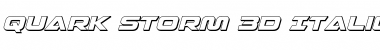 Download Quark Storm 3D Italic Font Download Quark Storm 3D Italic Font