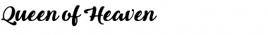 Download Queen of Heaven Font Download Queen of Heaven Font