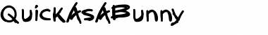 Download QuickAsABunny Font Download QuickAsABunny Font