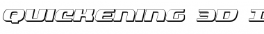 Download Quickening 3D Italic Font Download Quickening 3D Italic Font