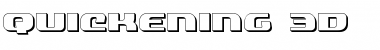 Download Quickening 3D Font Download Quickening 3D Font