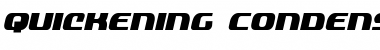 Download Quickening Condensed Italic Font Download Quickening Condensed Italic Font